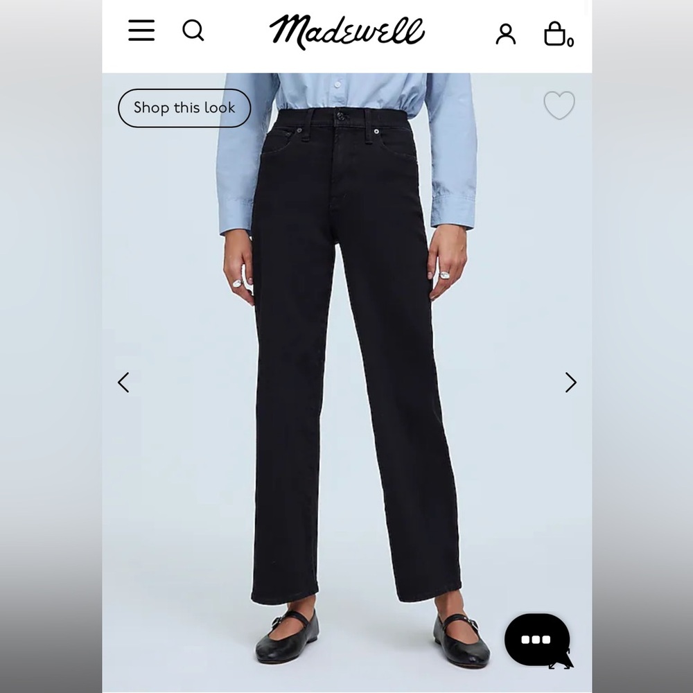 Madewell Black Flare & Wide Leg Jeans